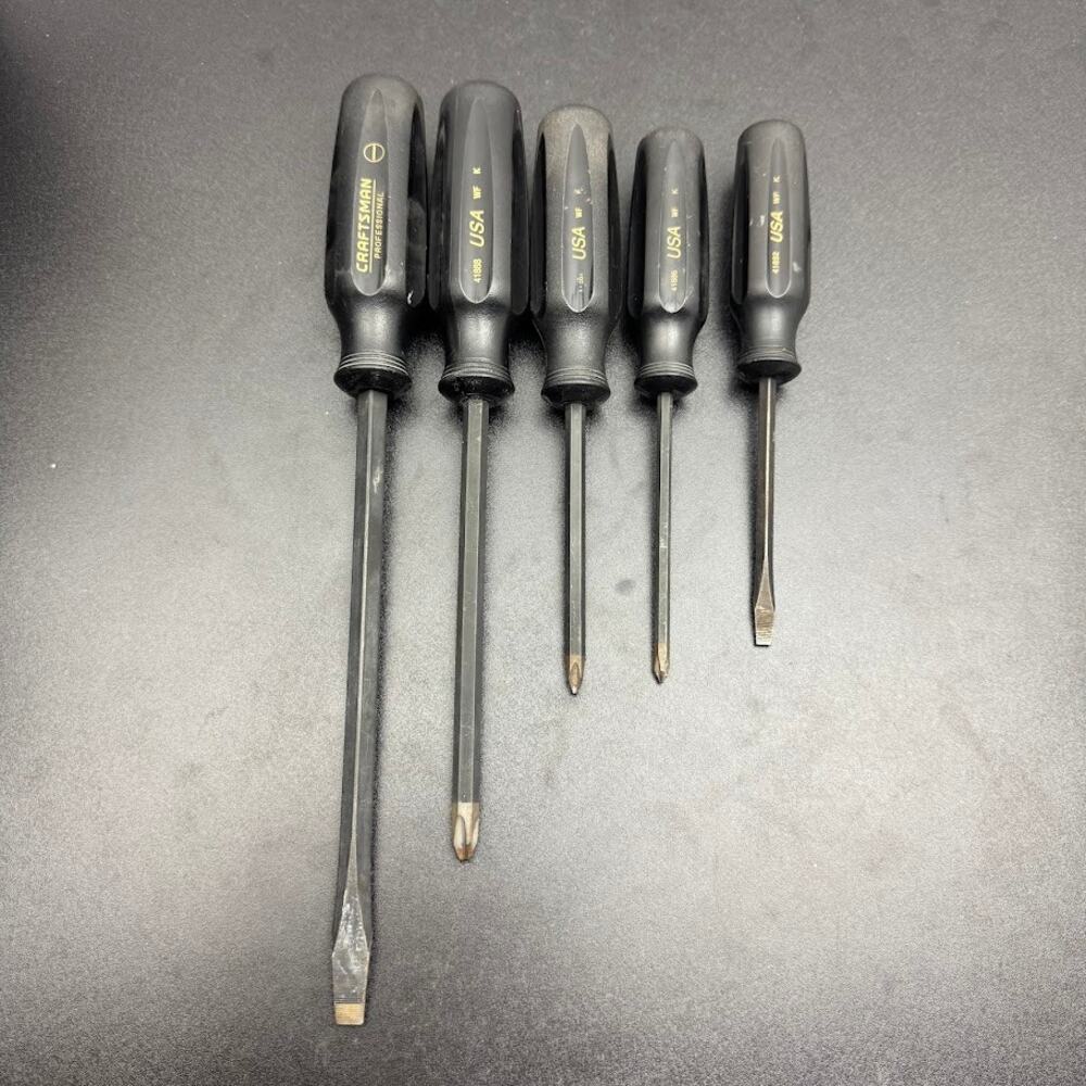 Craftsman Professional Screwdrivers Lot of 5 41892, 41886, 14861, 41888, 41895